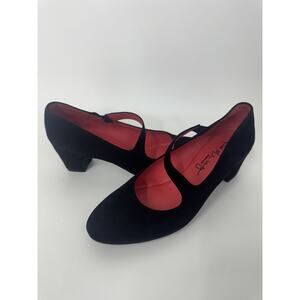 PAS DE ROUGE MARYJANE BLACK SIZE 40 US 9 (SHO100THRIFTY